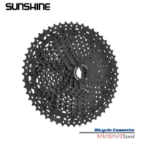 sunshine black bicycle freewheel mtb bike cassette k7 89101112 speed shimano hg structure specification for shimano sram
