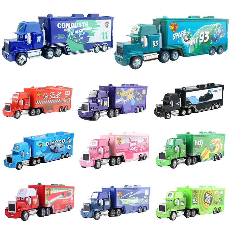 

Оригинальные автомобили 3 Disney Pixar Тачки 2 игрушки Молния Маккуин Мак дядя грузовик Джексон шторм матер 1:55 Литые металлические режимы подарок...
