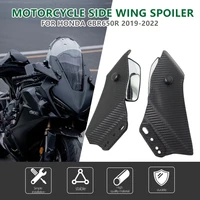 for yamaha r1 r6 tmax530 adjustable side wing spoiler front fairing universal motorcycle with rear view mirror for honda cbr650r