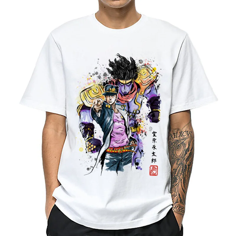 

2021New Jojos Bizarre Adventure Vintage T-shirt Aesthetic Harajuku Streetwear Tommy Men Summer 3d Print Japan Anime Sport Shirts