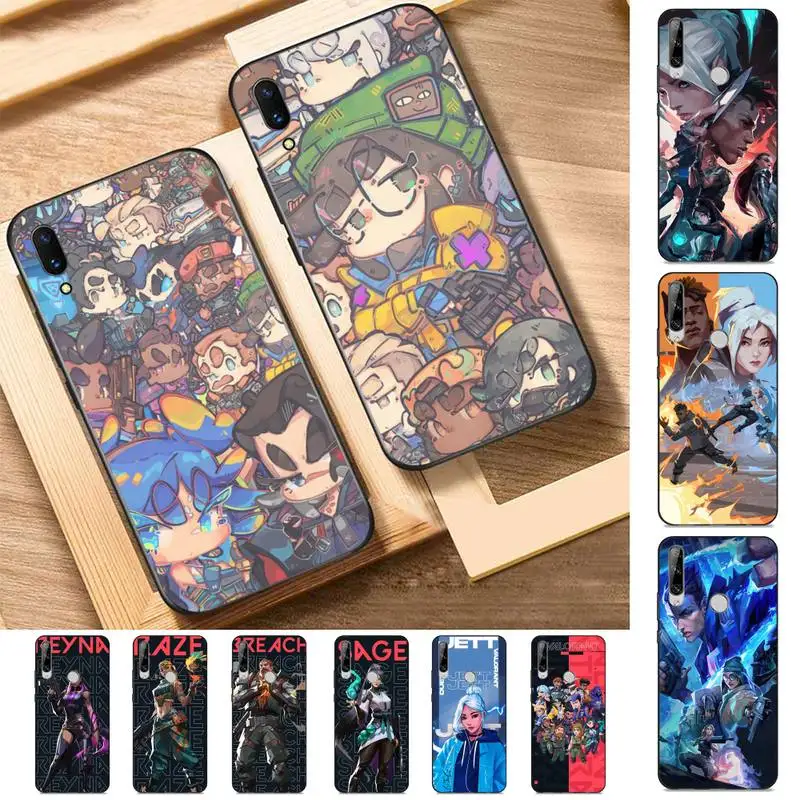 

FHNBLJ Valorant Phone Case for Huawei Y 6 9 7 5 8s prime 2019 2018 enjoy 7 plus