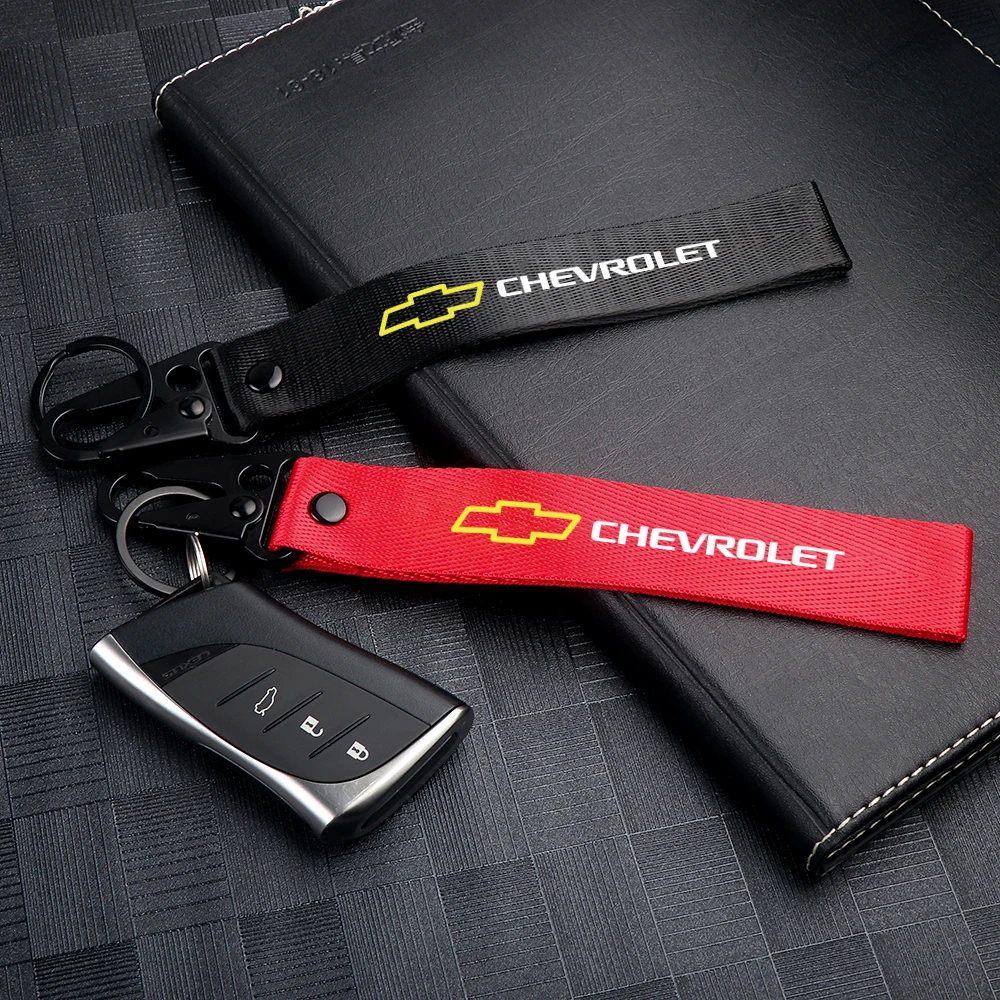 

1pcs Car Styling Key Chain Strap Rings Keyring Lanyard Accessories For Chevrolet Cruze Lacetti Captiva SS Z71 Equinox