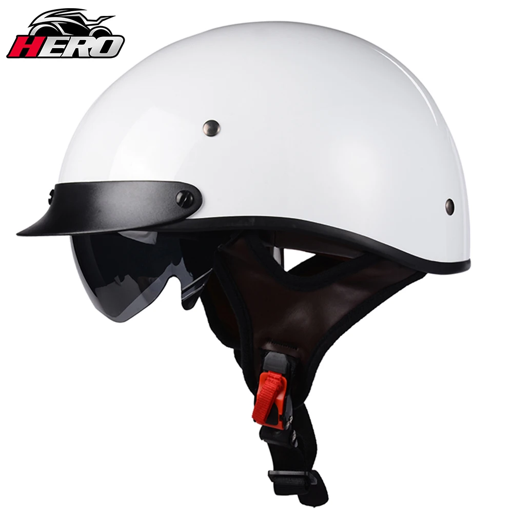 Motorcycle Helmet Retro Vintage Unisex Casco Moto Open Face Scooter Biker Motorcycle Racing Riding Hat With DOT Certification
