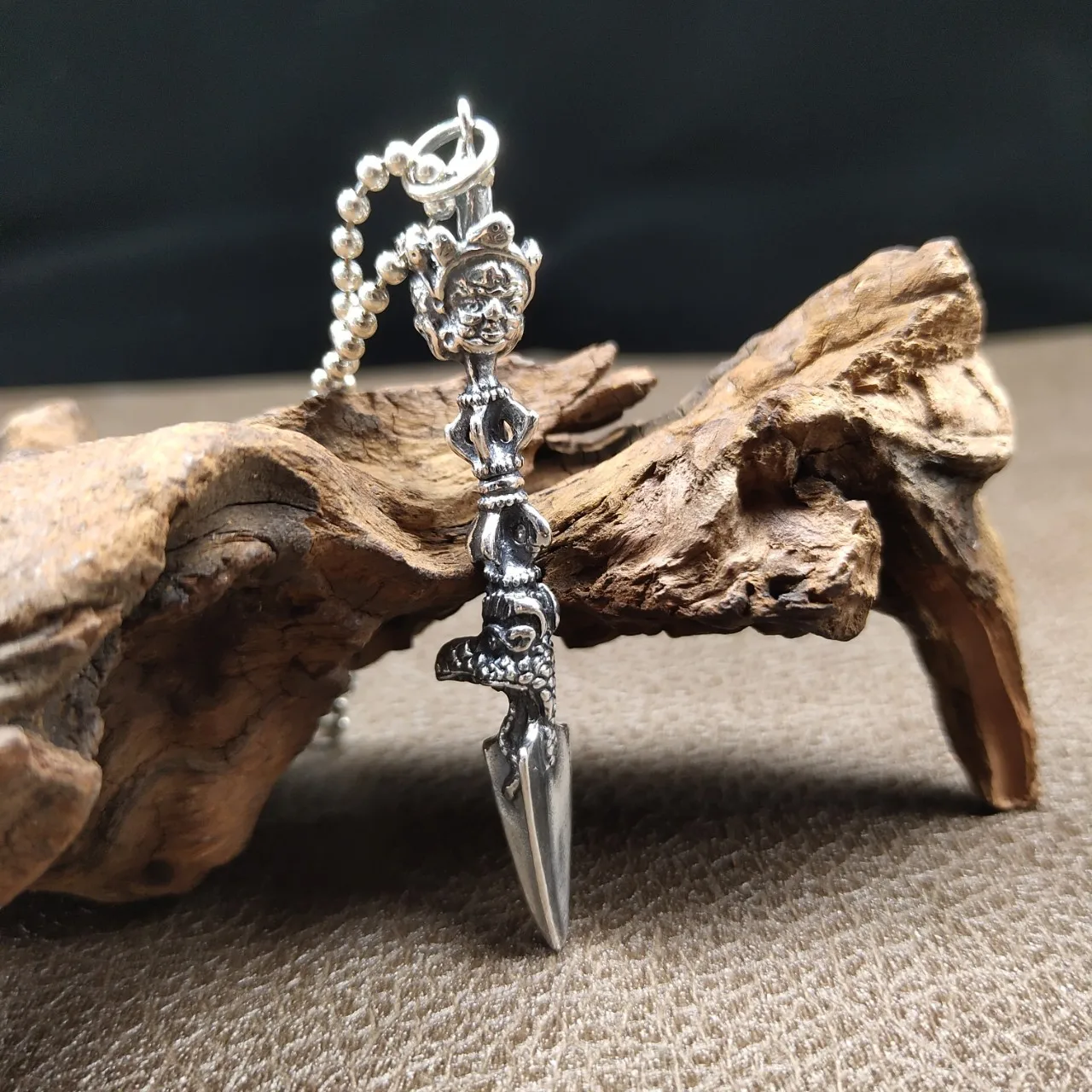 S925 тайское серебро ваджра метод ваджры кулон тибетский ностальный стильный