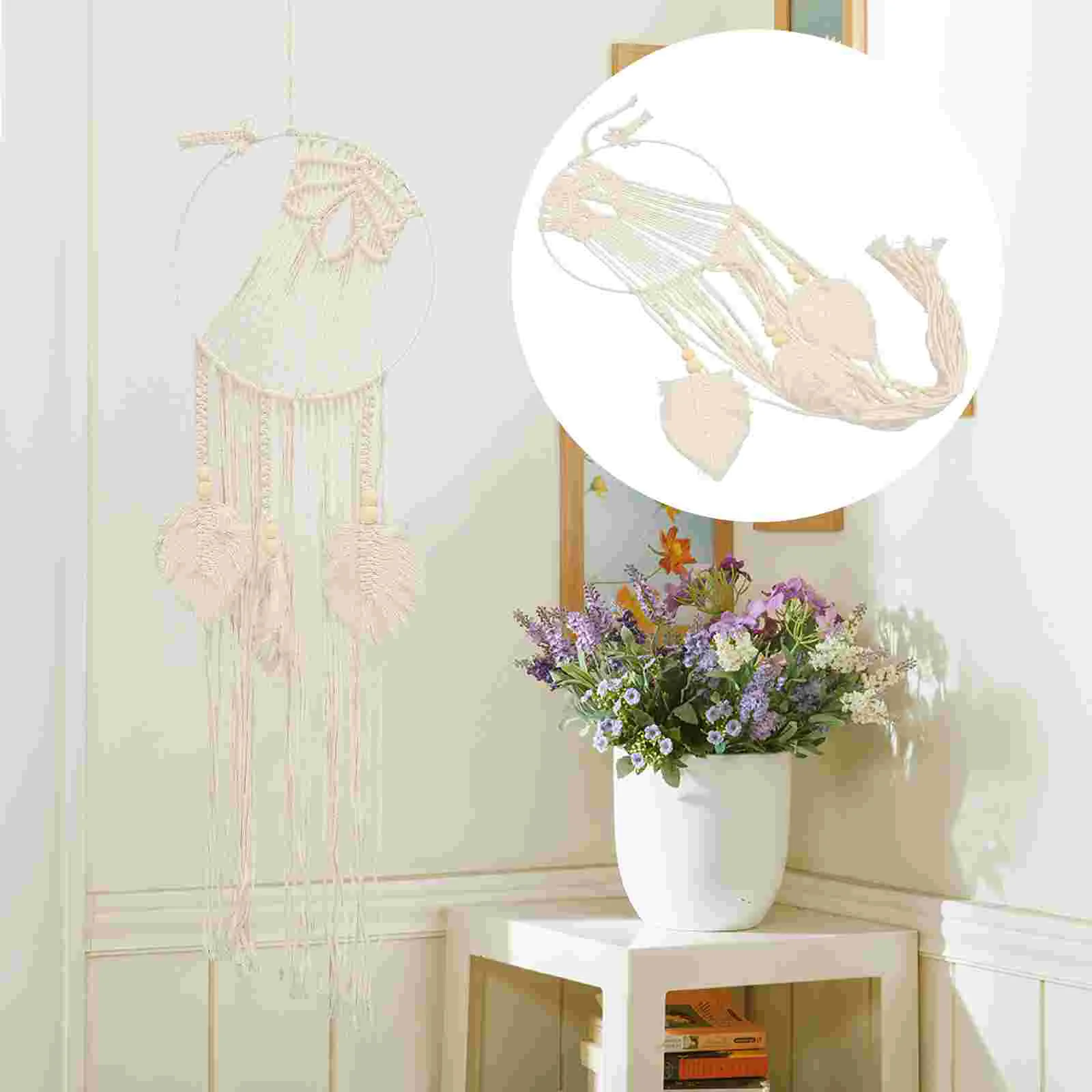 

Woven Tapestry Macrame Wall Hanging Dream Catcher Ornament Set Woven Wall Hanging Tapestry Cotton Rope Dream Catcher Kit Child