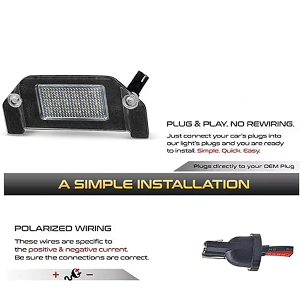 Фото Светодиодная лампа 18SMD для подсветки номерного знака без ошибок для Dodge Magnum Charger Challenger Avenger Dart Chrysler 300 №3