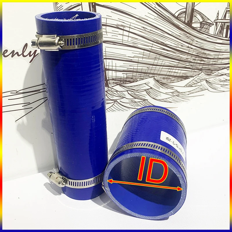 ID42-48 мм Трубка интеркулера Шланг охлаждающей жидкости Прямой силикон Длина 10-58 см