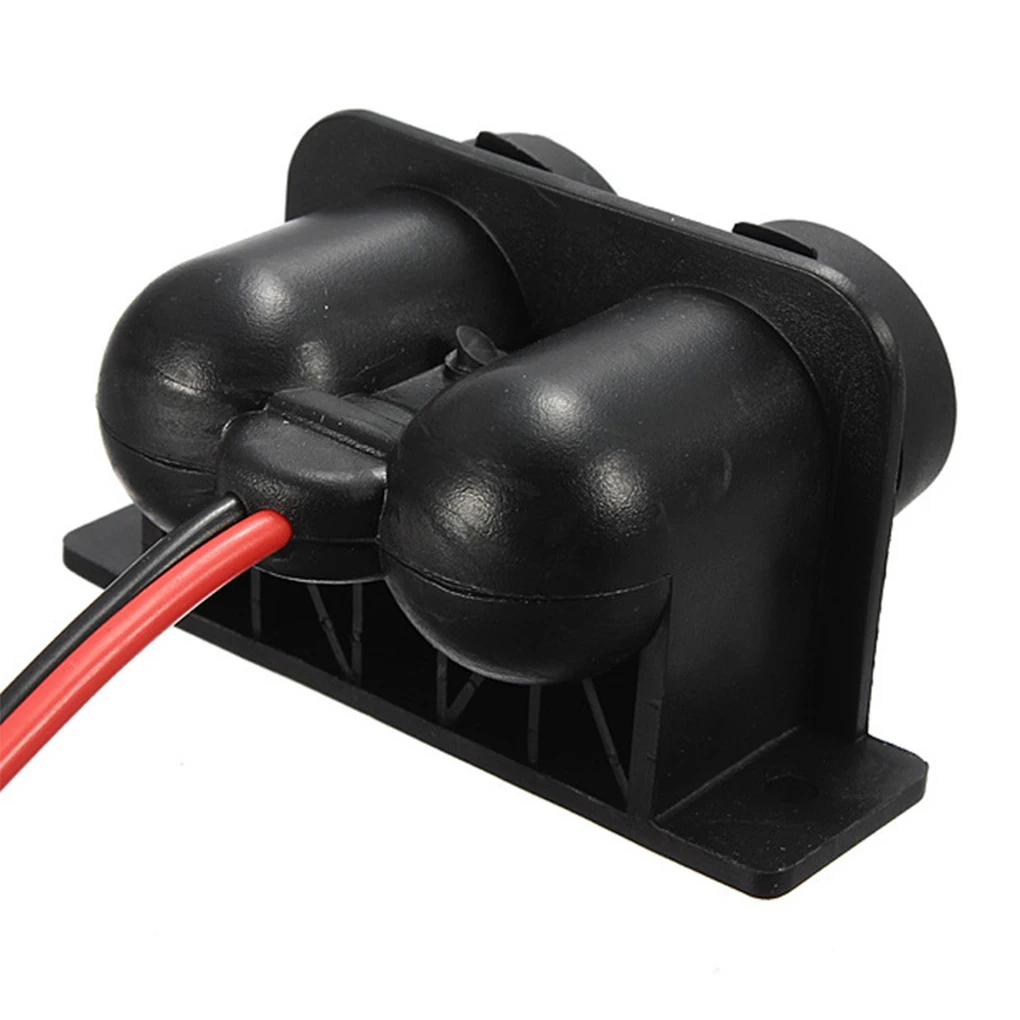 

Car Cigarette Lighter Socket Black 12V Waterproof Connector Dual-Hole Power Adapter Fittings Universal Motorbike Parts