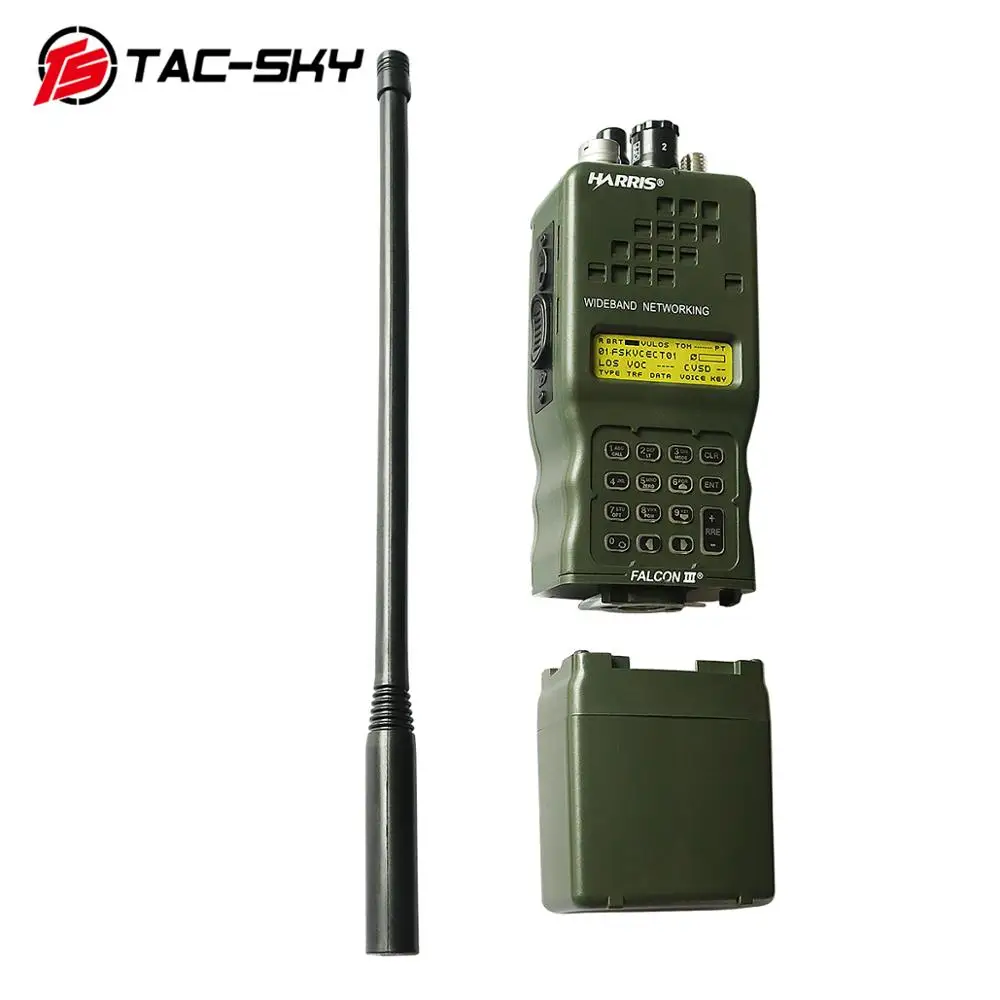 TS TAC-SKY Ptt 6 Pin for PELTOR PTT Tactical Headset for AN/PRC152 152A Military Walkie Talkie Model Radio Military