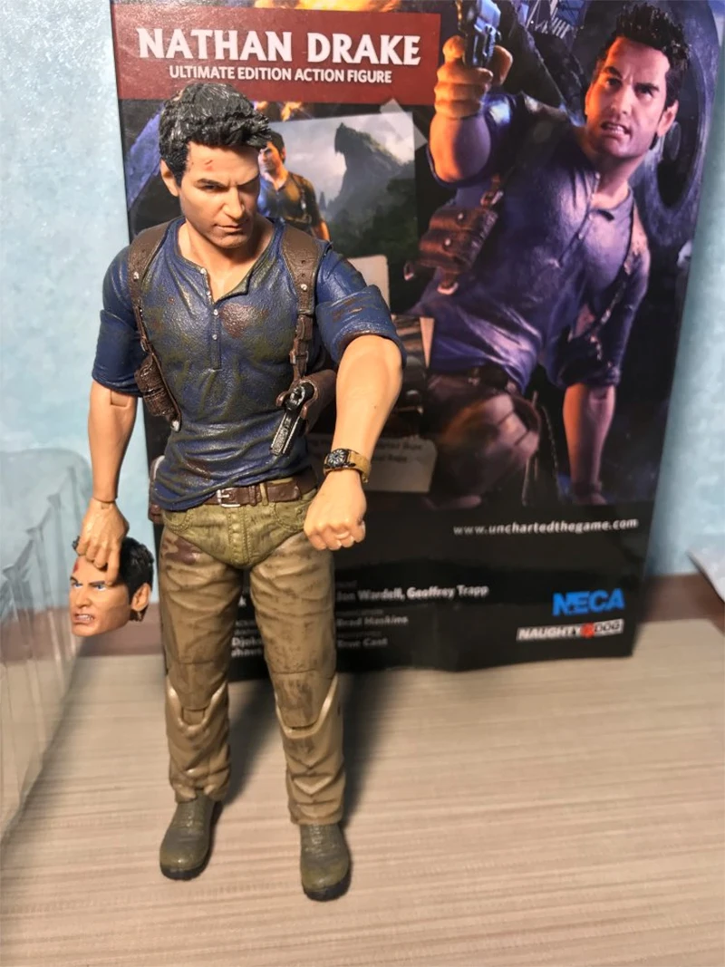 NECA Uncharted 4 A краж с концом Нейтан Дрейк экшн-фигурка игрушки сборная кукла