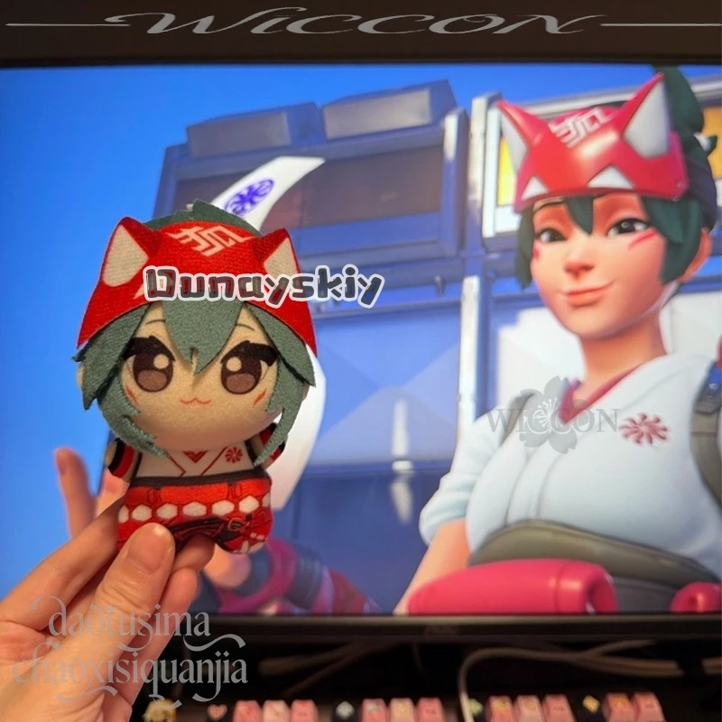 Фото Плюшевая кукла Нуну Kiriko Fan Art 10 см: милый дизайн с принтом и вышивкой, подарок на день рождения, косплей по аниме и играм №2
