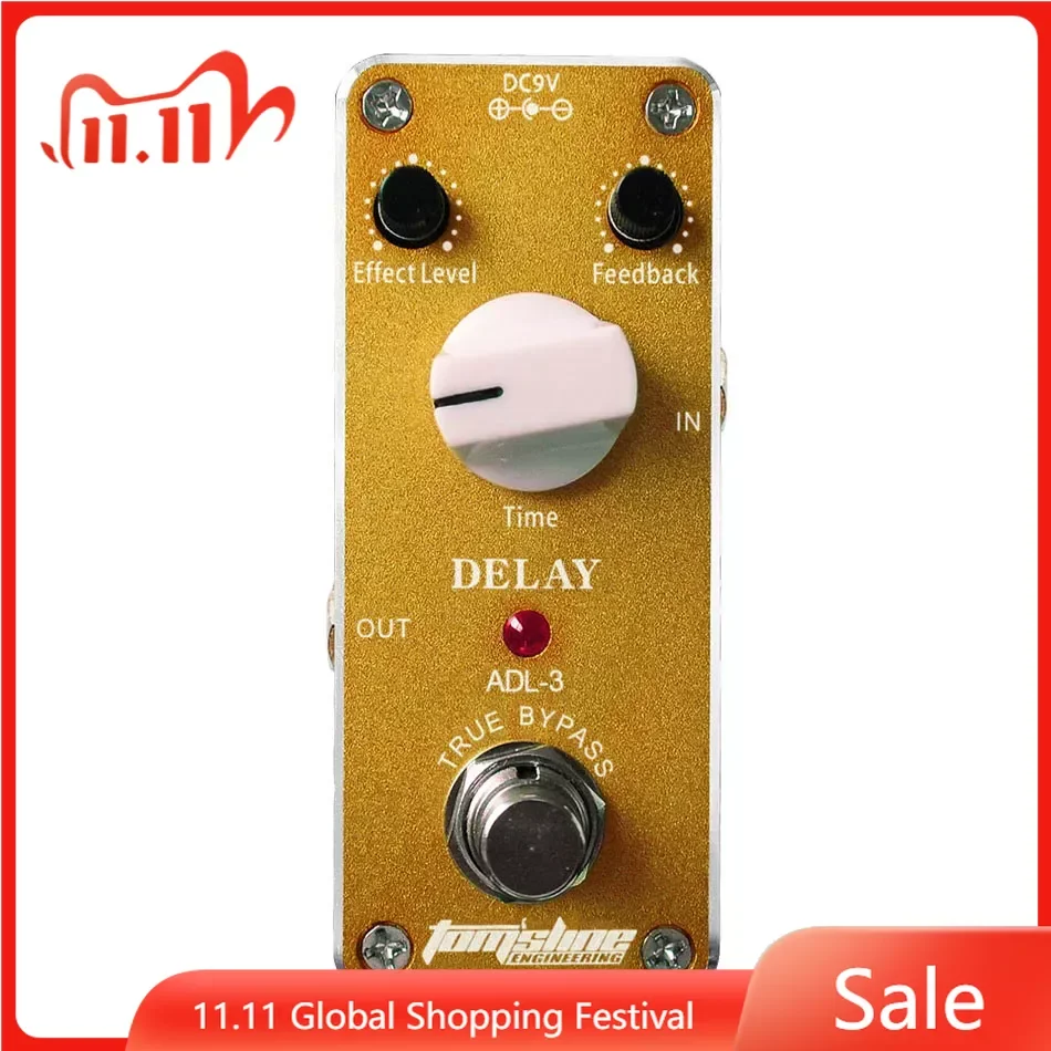 

Aroma ADL-3 Digital Delay Pedal Electric Guitar Effect Pedal Aluminum Alloy Housing True Bypass Guitar Parts & Accessories