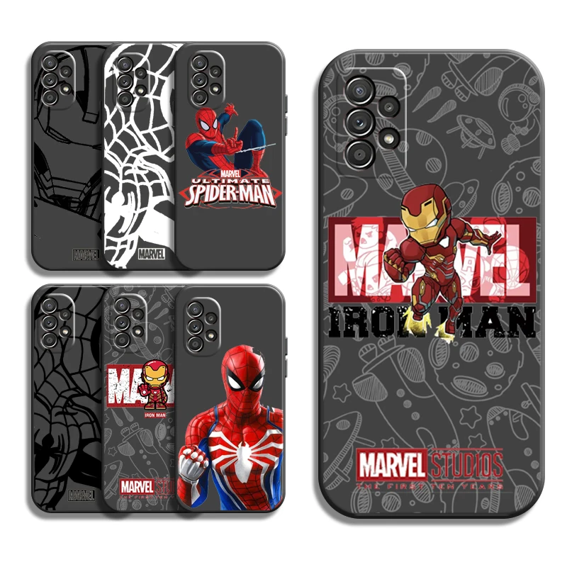 

Marvel Lron Spiderman Phone Cases For Samsung Galaxy S20 Lite S20 Ultra S21 S21 FE S21 S22 Plus S22 Ultra Carcasa Funda