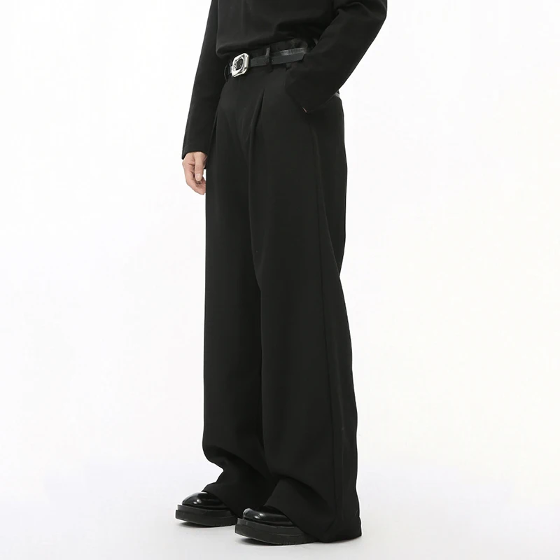 Мужская одежда IEFB нишевые Сатиновые комбинированные Костюмные брюки с