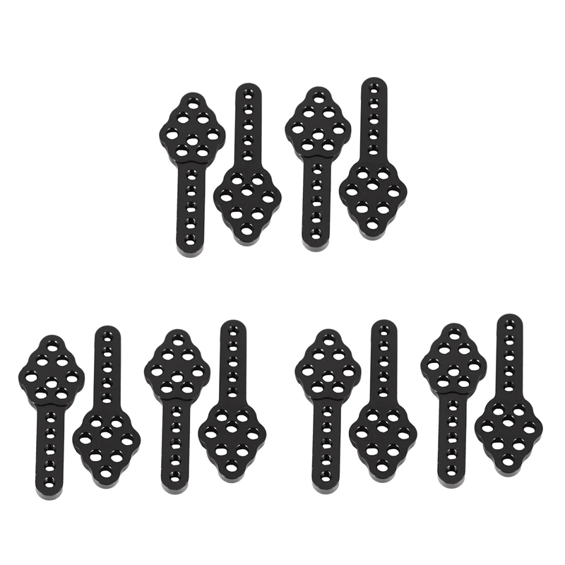 

12Pcs CNC Metal Shock Absorber Mount Adjust Height Angle Stand For RC Crawler Car Axial SCX10 90046 D90 D110,Black