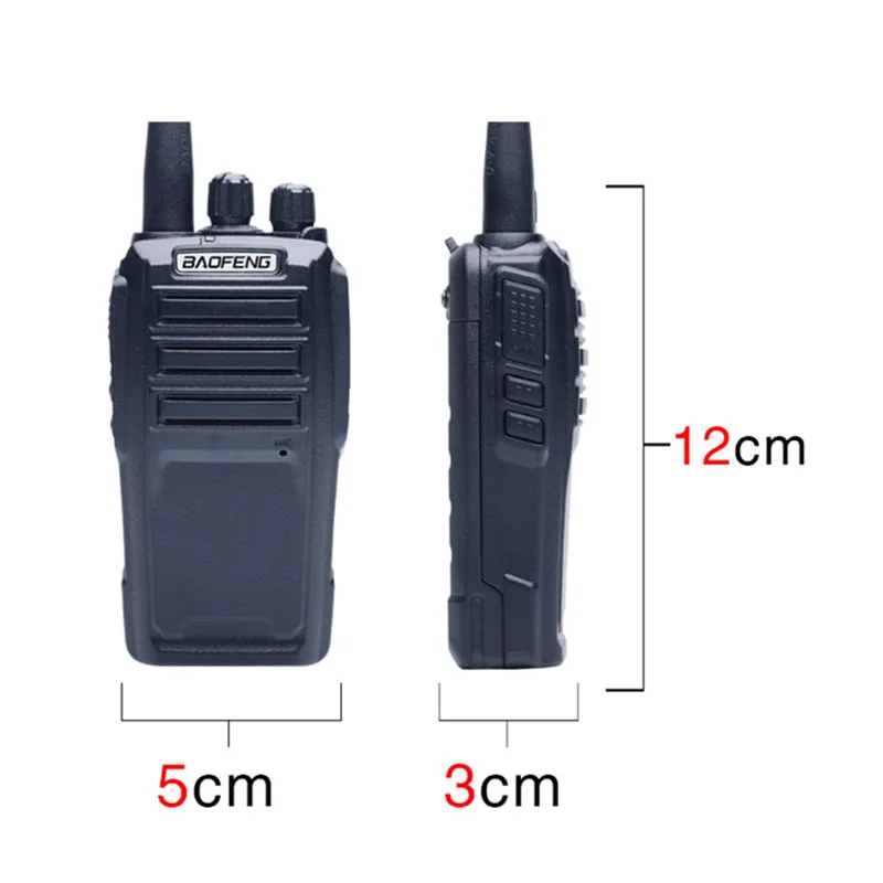 Baofeng UV-6D Walkie Talkie 5W 400-470MHzUHF Long Range Two Way Radio Single Band Handheld Radio UV6D Transceiver Interphone