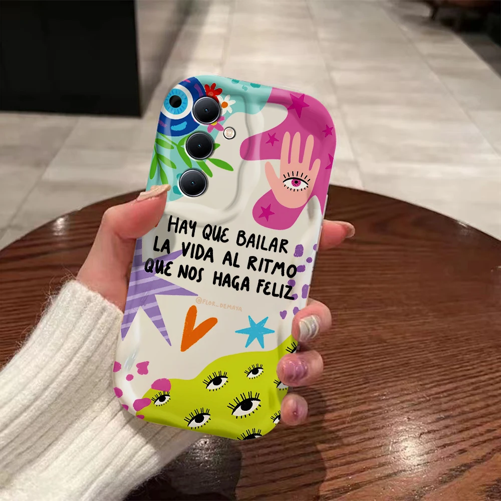 Чехол для телефона Lucky с турецким сглаза 3D волнами Samsung Galaxy S24 S23 S21 S20 FE Plus Ultra 4G 5G