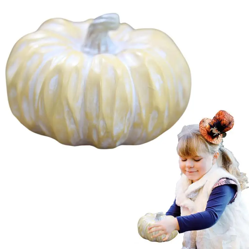 

Thanksgiving Artificial Pumpkins Decorative Resin Realistic Pumpkins Fall Centerpieces Halloween Decor For Halloween Decorating
