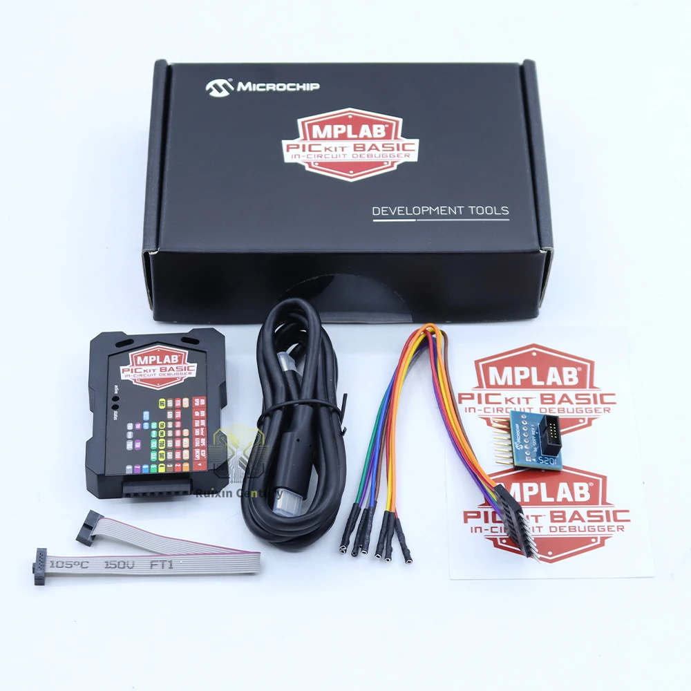 Фото Оригинальная плата отладчика Microchip MPLAB PICkit Basic PIC AVR In-Circuit Debugger PG164110 USB-C 300 МГц Cortex-M7 8-контактная SWD JTAG №4