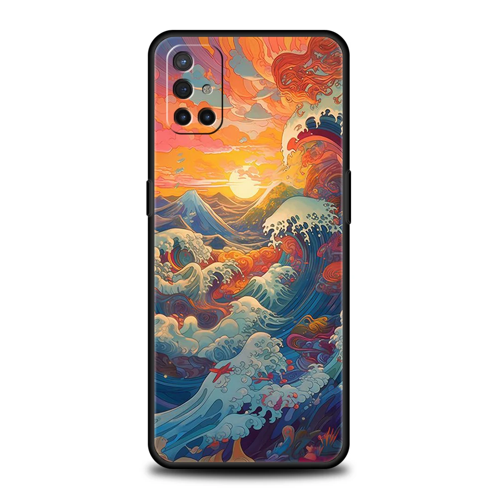 Чехол для телефона Sea Waves Oneplus 10T 11 R10 Nord N100 N200 N10 10 7 8 9 7T 8T 9R 9RT CE 2 Z Pro 5G Мягкий чехол из