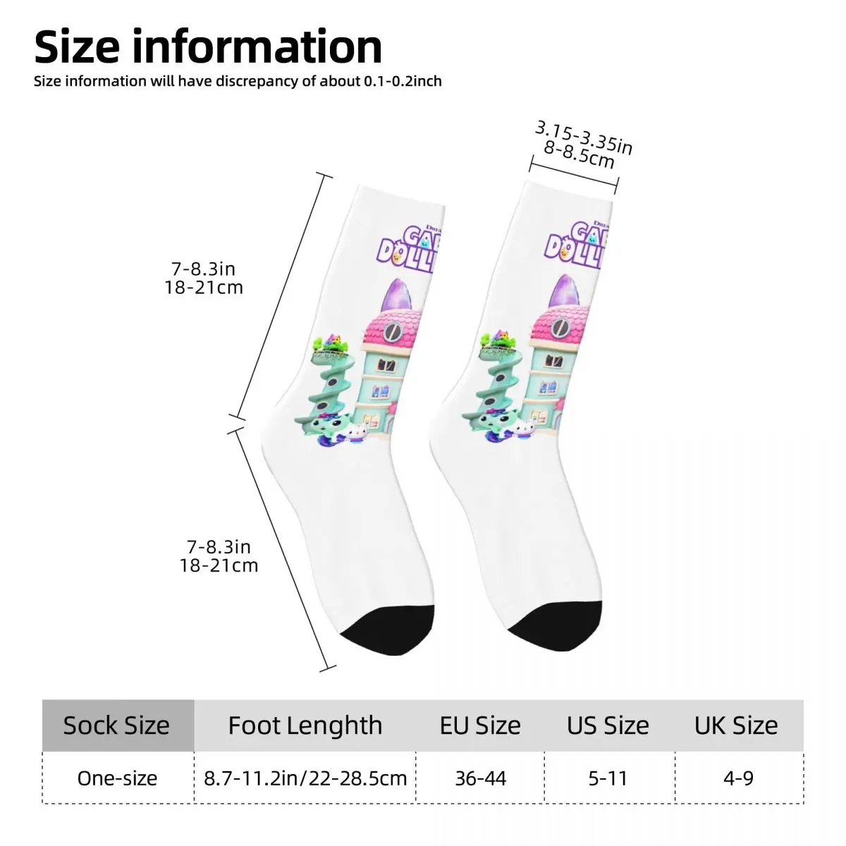 Детские чулки с логотипом Gabby DollHouse Group винтажные носки зимние нескользящие