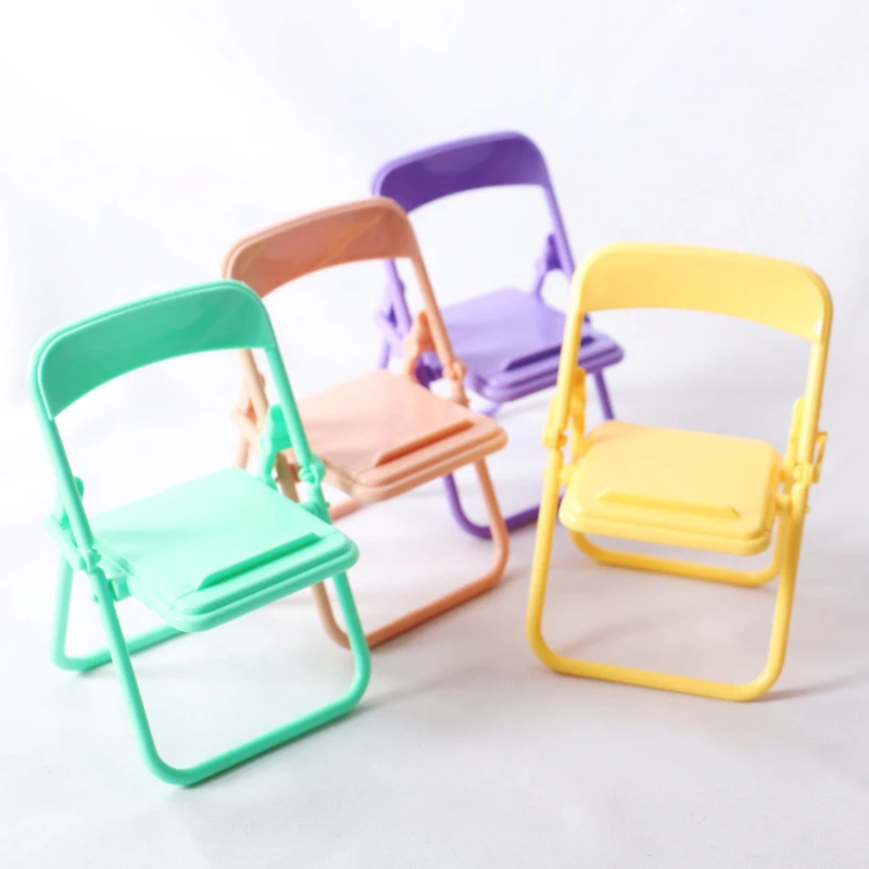 

Mini Chair Dollhouse Chair Plastic Armchair Folding Chair Simulation niture