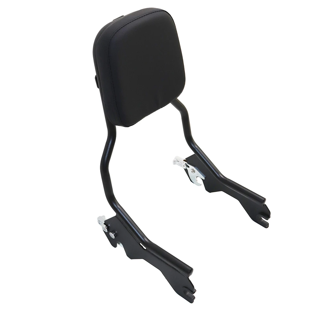 

Motorcycle Matte Black Sissy Bar Upright Backrest Kit For Harley Softail Slim Street Bob Deluxe 2018 2019 2020 2021 2022