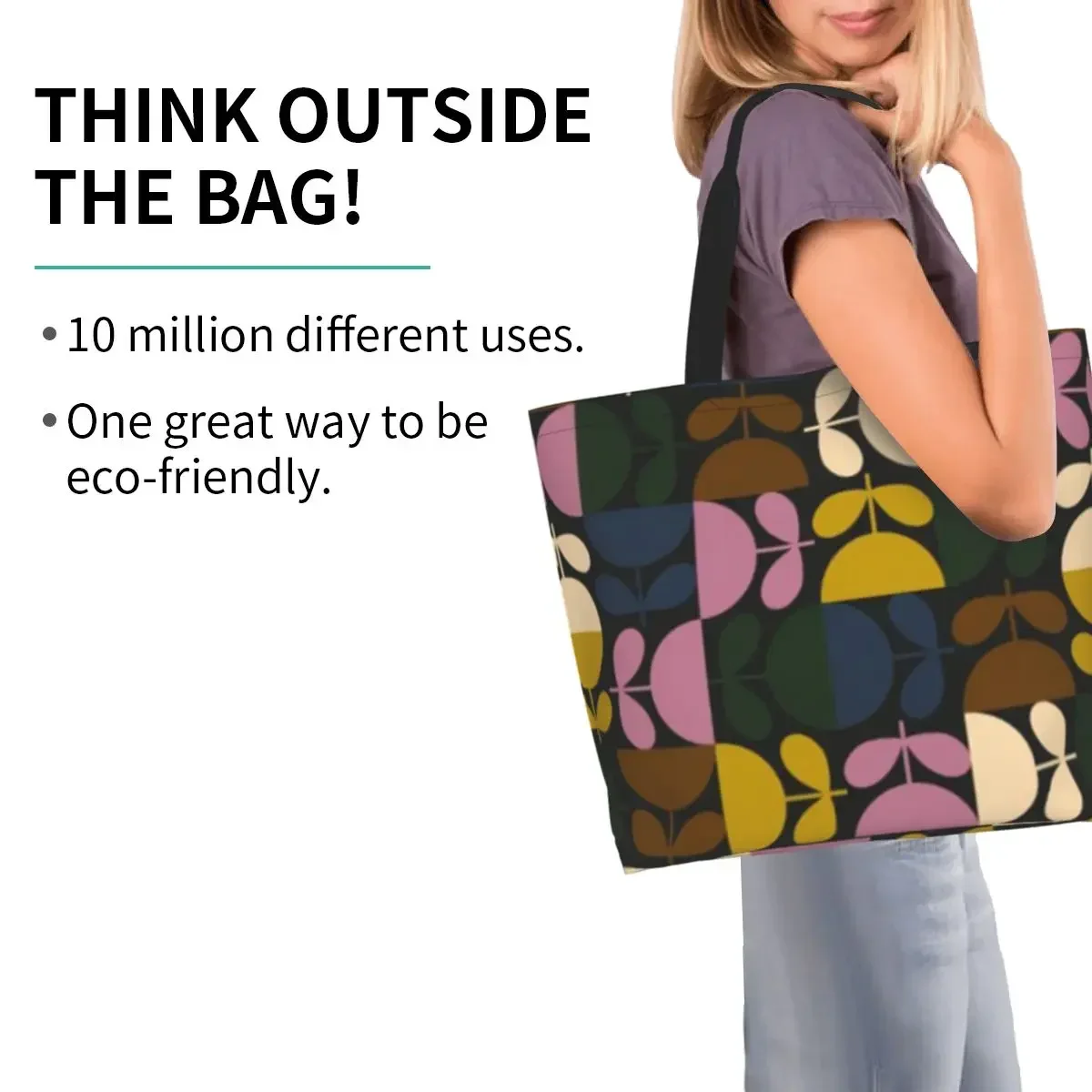 Сумка для покупок Orla Kiely с несколькими стеблями тканевый тоут на плечо