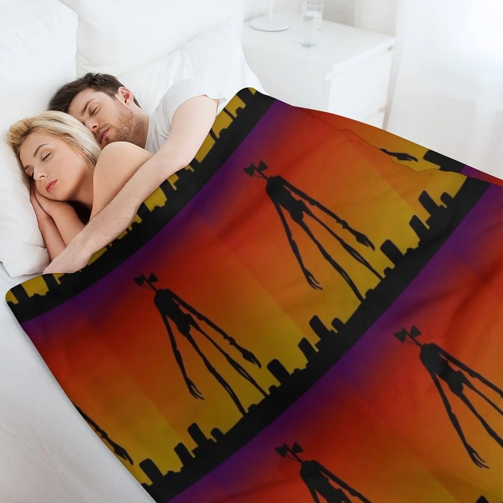 Одеяло с головой сирены декоративное покрывало в клетку диван-кровать красивые