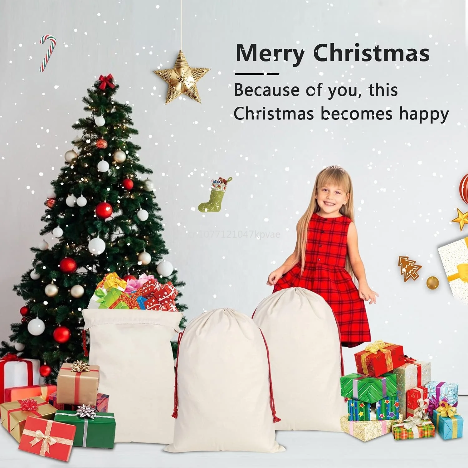 Рисунок 4 - Двухслойные большие рождественские мешки Санта Клауса
