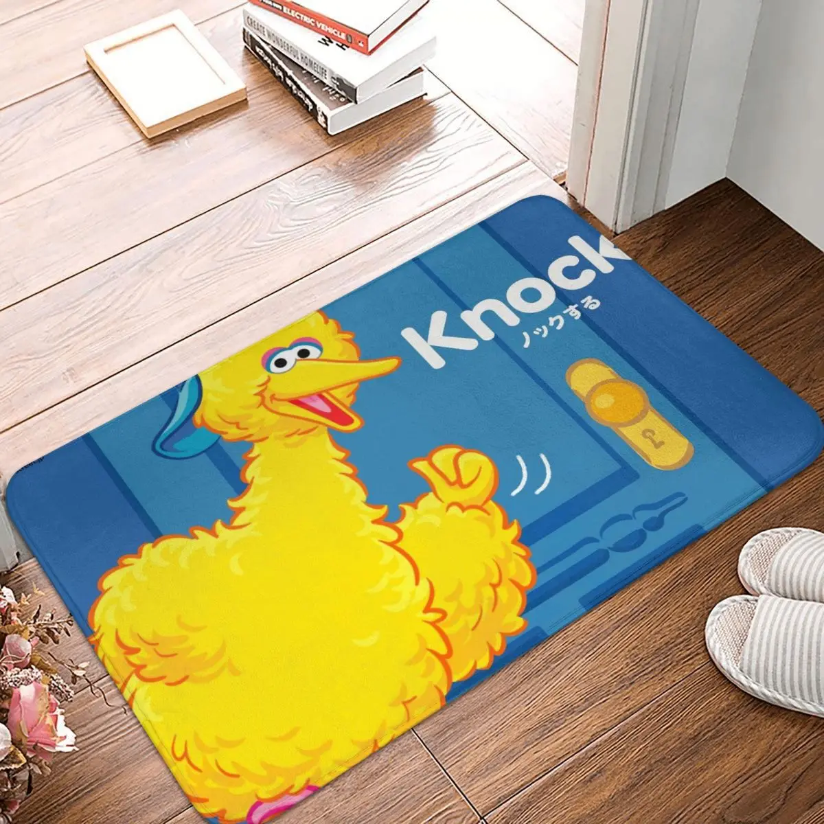 

Sesame Street Non-slip Doormat Bath Mat Big Bird Hallway Carpet Entrance Door Rug Bedroom Decorative