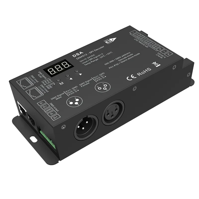 Светодиодный декодер DMX512 в SPI флэш-контроллер 1024 точек TTL Pixel с поддержкой 6803/8806/2811/