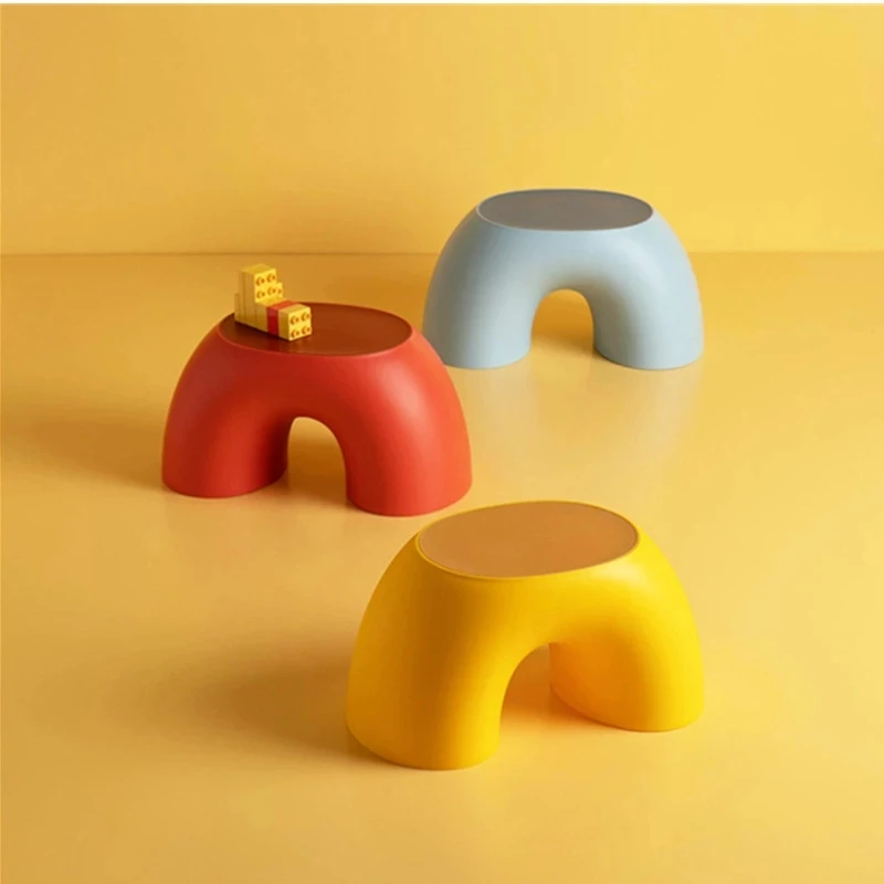 

Home Chair Children Stool Footboard Indoor Decorations Bathroom Furniture Rainbow Toy Sofa Kids Girl Boy Gift Shoe Tool Baby
