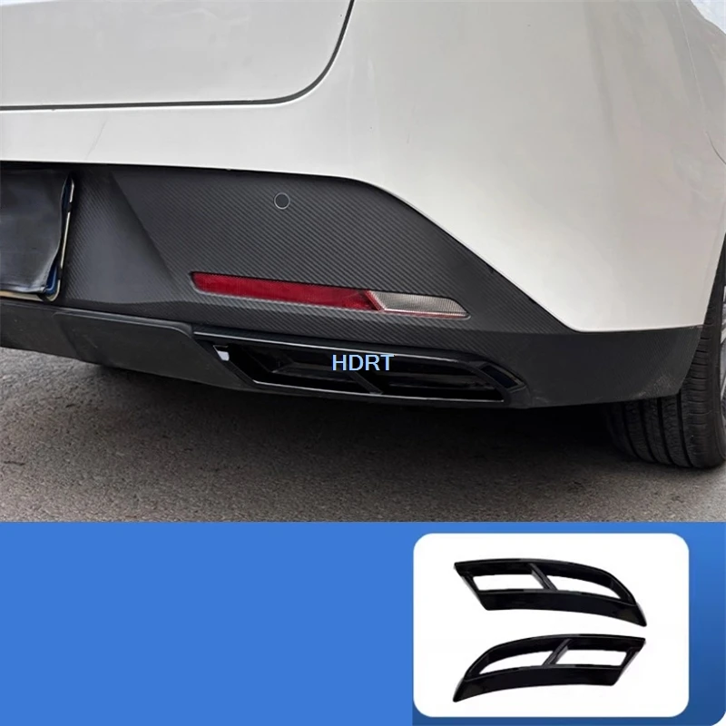 

Подходит для Changan Lamore/Eado 3th 2023 + стиль автомобиля, задний бампер, губа, выхлопная труба, защитная крышка для горла, декоративные аксессуары