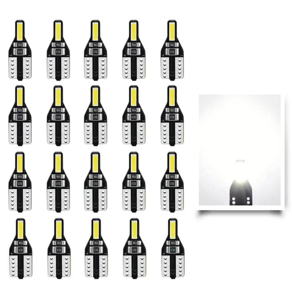 

Светодиодные лампы Canbus 7020 2SMD 194 168 W5W T10, 10/20 шт.