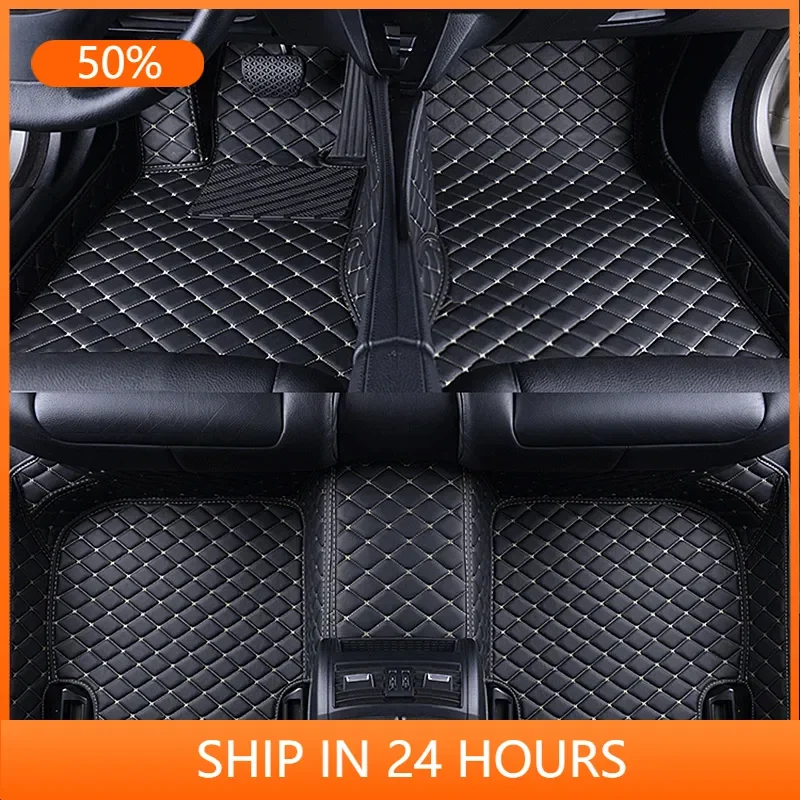 Автомобильные коврики для VW Polo 9N 2001-2012 роскошные кожаные напольные прочные