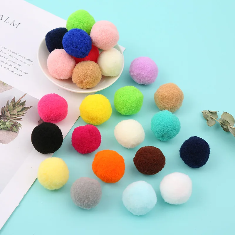 

10/20/30/50Pcs Plush Ball Cat Toys Colorful Molar Bite Resistant Bouncy Ball Interactive Funny Cat Balls Chew Toy Pets Supplies