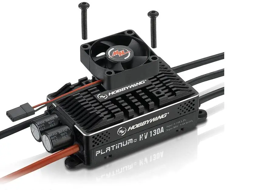 

Hobbywing Platinum HV 130A V4 BEC/OPTO 5-14S Lipo пустые формы бесщеточный ESC для радиоуправляемого дрона вертолета самолета