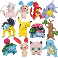 pokemon pikachu action mewtwo charizard anime figures kawaii 5 13cm pet toys collection model kids doll gift decor for boys girl