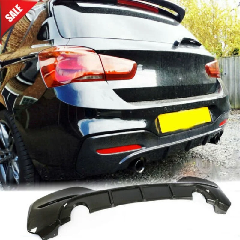 

For BMW 1 Series F20 F21 120i M-Sport 16UP Carbon Fiber Rear Bumper Diffuser Lip
