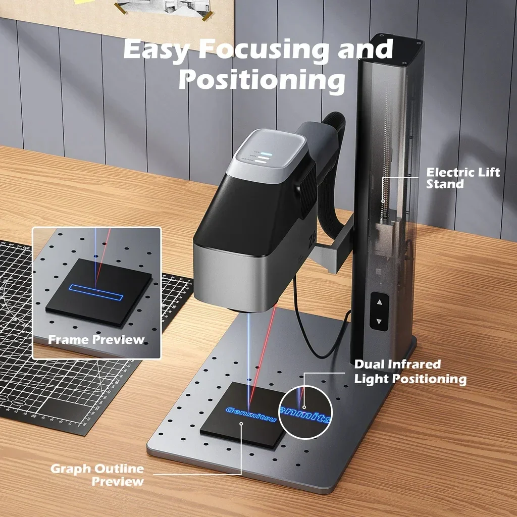 WAINLUX Z6 Настроить продукцию оптом 20 Вт двухлазерный гравер настольный ручной