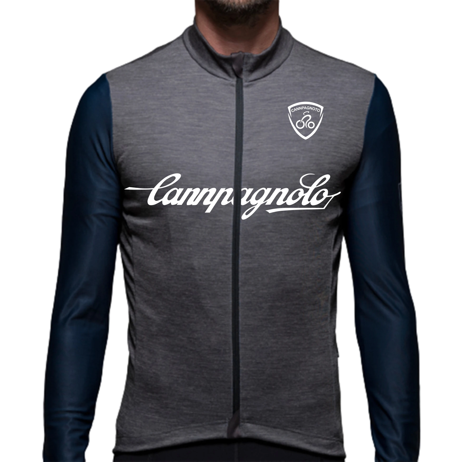 

캄파놀로 Winter Cycling Jersey Men's Thermal Fleece Bicycle Clothing MTB Long Sleeve Warm Tops Road Bike Wool Shirt Outdoor Jacket