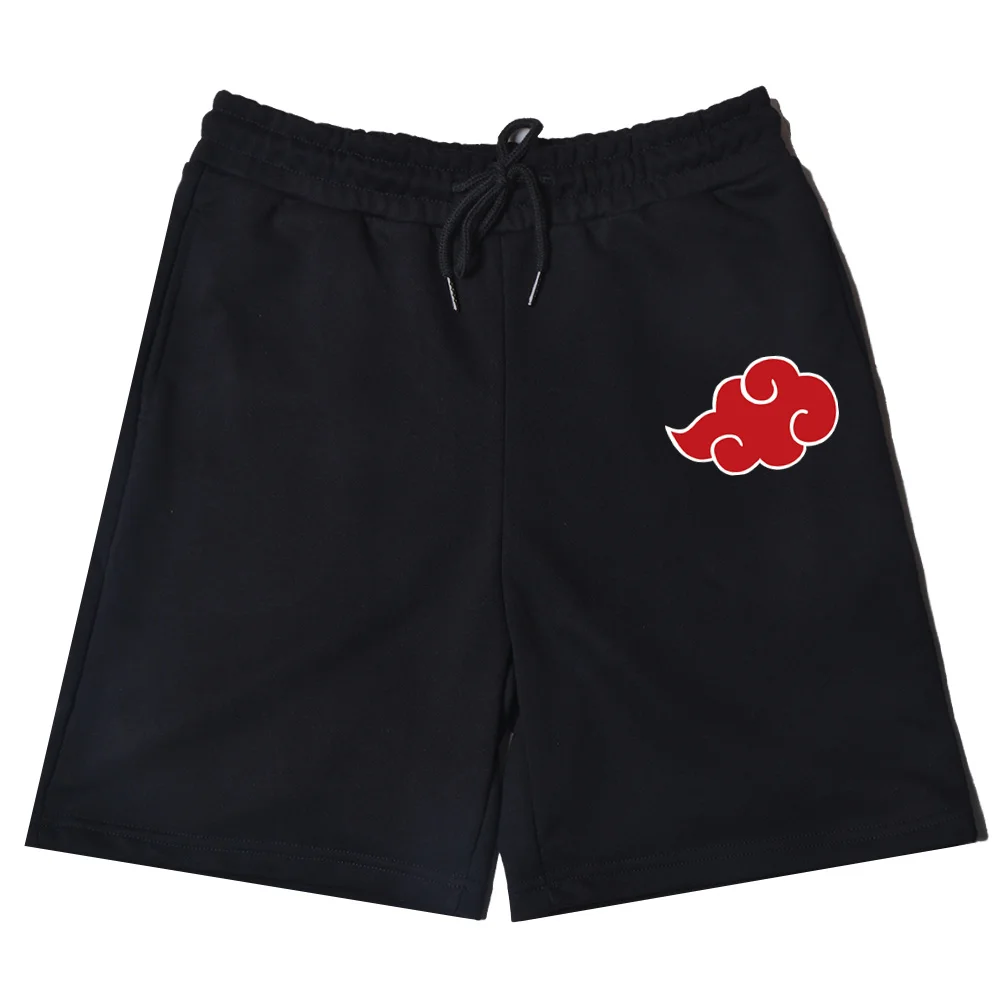 

Akatsuki Letter Printed Men High Quality Cotton Shorts Fashion High Strt Hip hop Style Outdoor Running Women Sweatpants Shorts