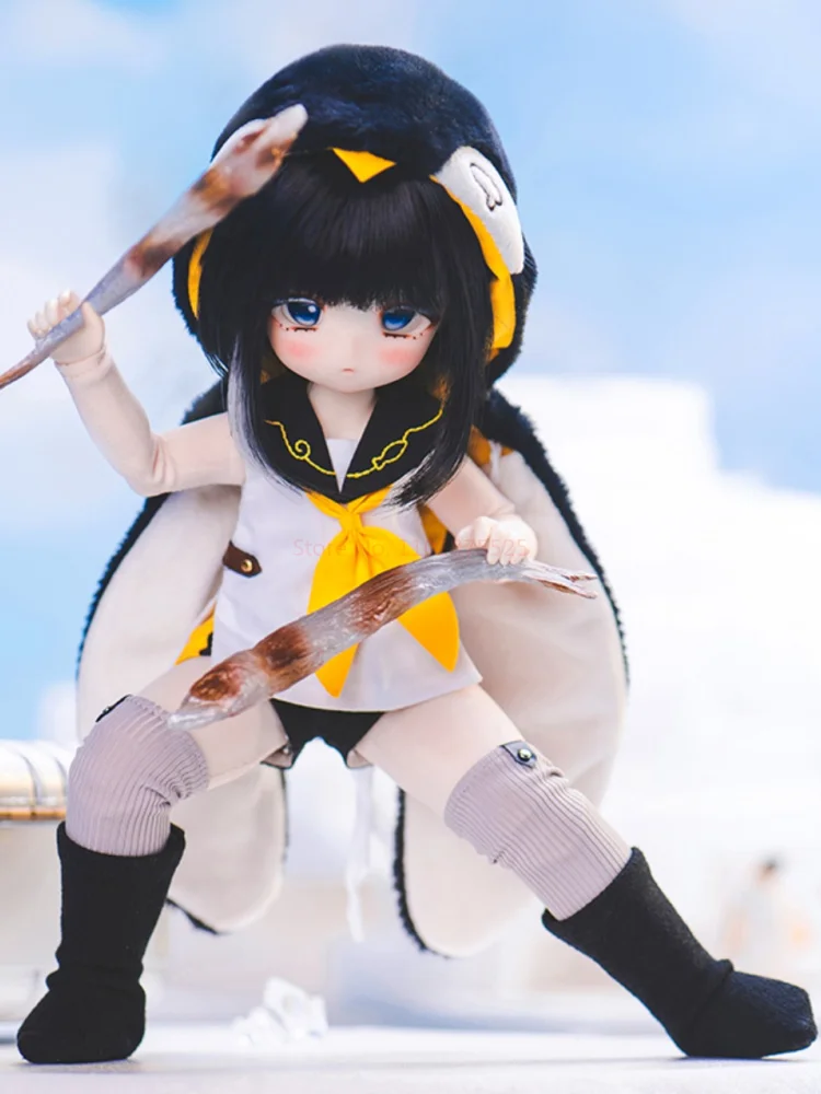 

1/4 Ratio Tinyfox Special Six Point Penguin Debbie Official Genuine Movable Mjd Doll Mjd6 Point Bjd Female Doll 2d Kawaii Toy