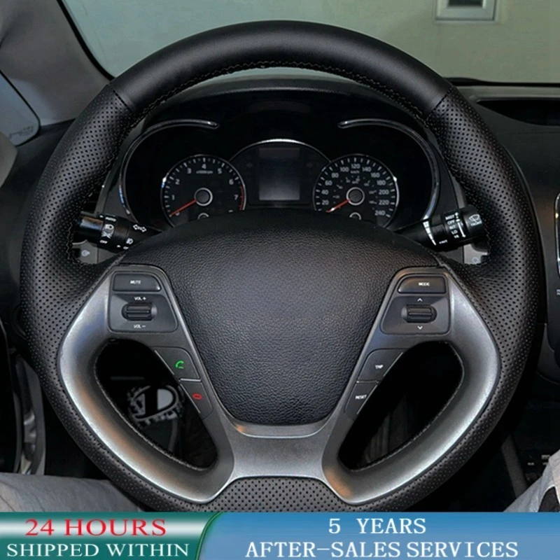 

Индивидуальные крышки рулевого колеса автомобиля черный искусственная кожа косички Kia K3 2013 K2 Rio Ceed Cee'd 2012-2017 Cerato 2013-2017