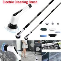 7 IN 1 Electric Automatic Cleaning Brush Rotating Floor Brush Long Handle Telescopic Cleaning Mops Tools for Housework Bathroom