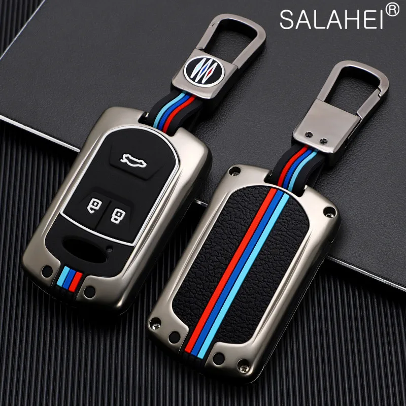 

Zinc Alloy Car Key Case For Chery Tiggo 3 5 ARRIZO 3 7 E3 E5 Bonus 3 Buttons Smart Remote Fob Cover Keychain Bag Accessories