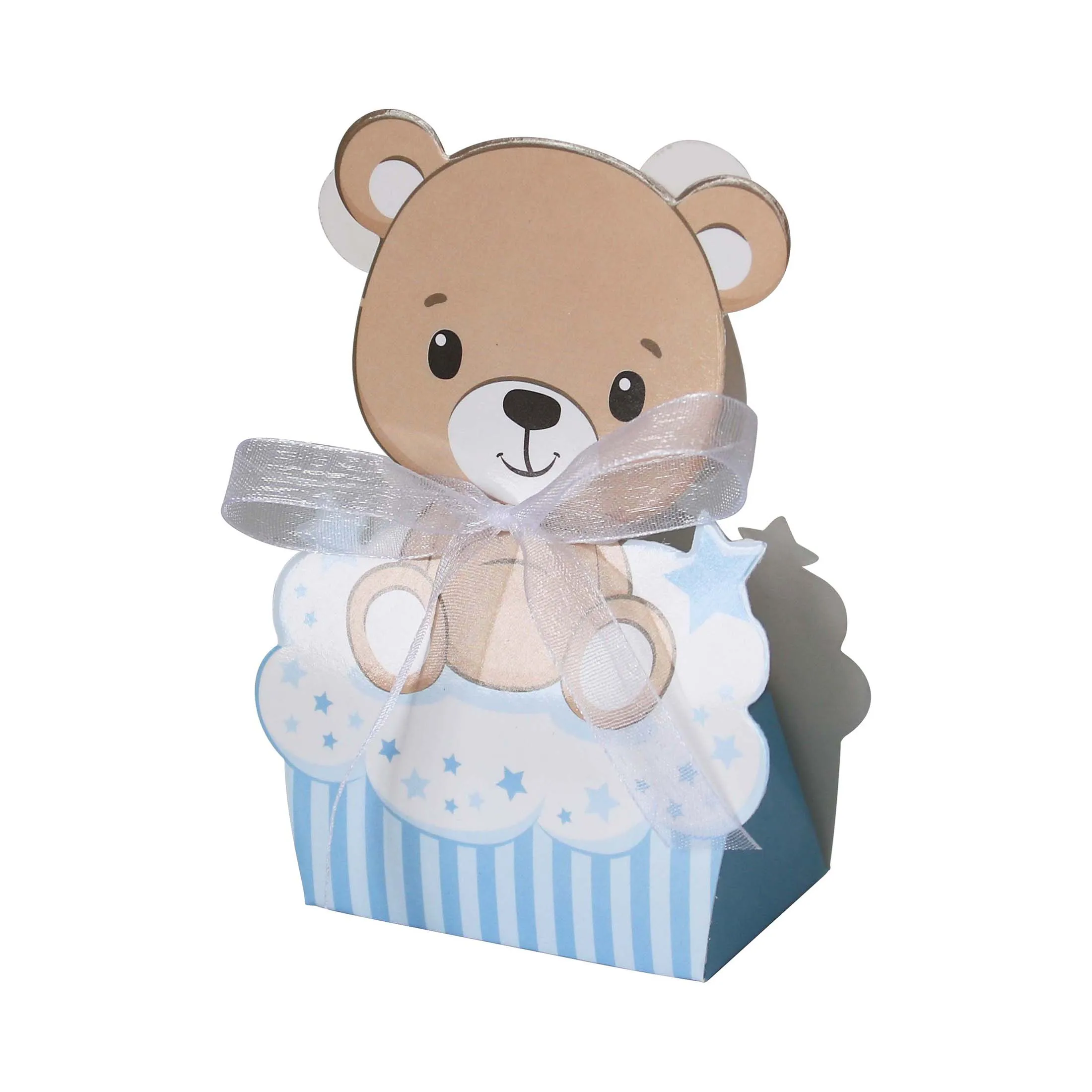 

Детские подарочные коробки с медведем, розовые и синие