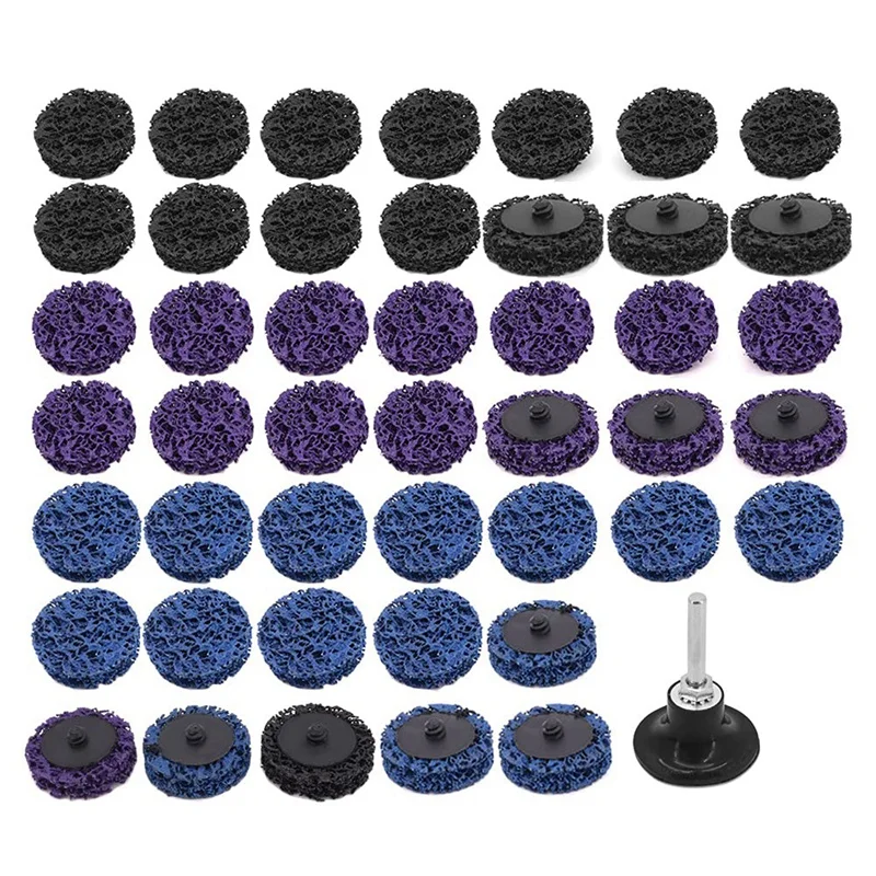 

Fashionabrasive Discs, 46 Pieces 2 Inch 50Mm Flap Discs Cleaning Disc For Metal Paint Stripping Surface Cleaning Tool