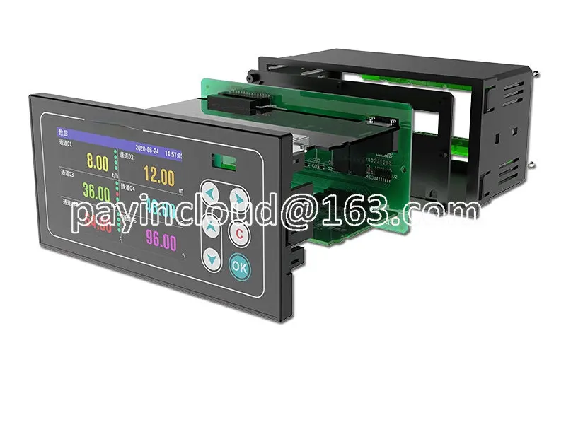 

Многоканальный безбумажный прибор для контроля температуры, инструмент с цветным экраном для проверки влажности и давления электроэнергии